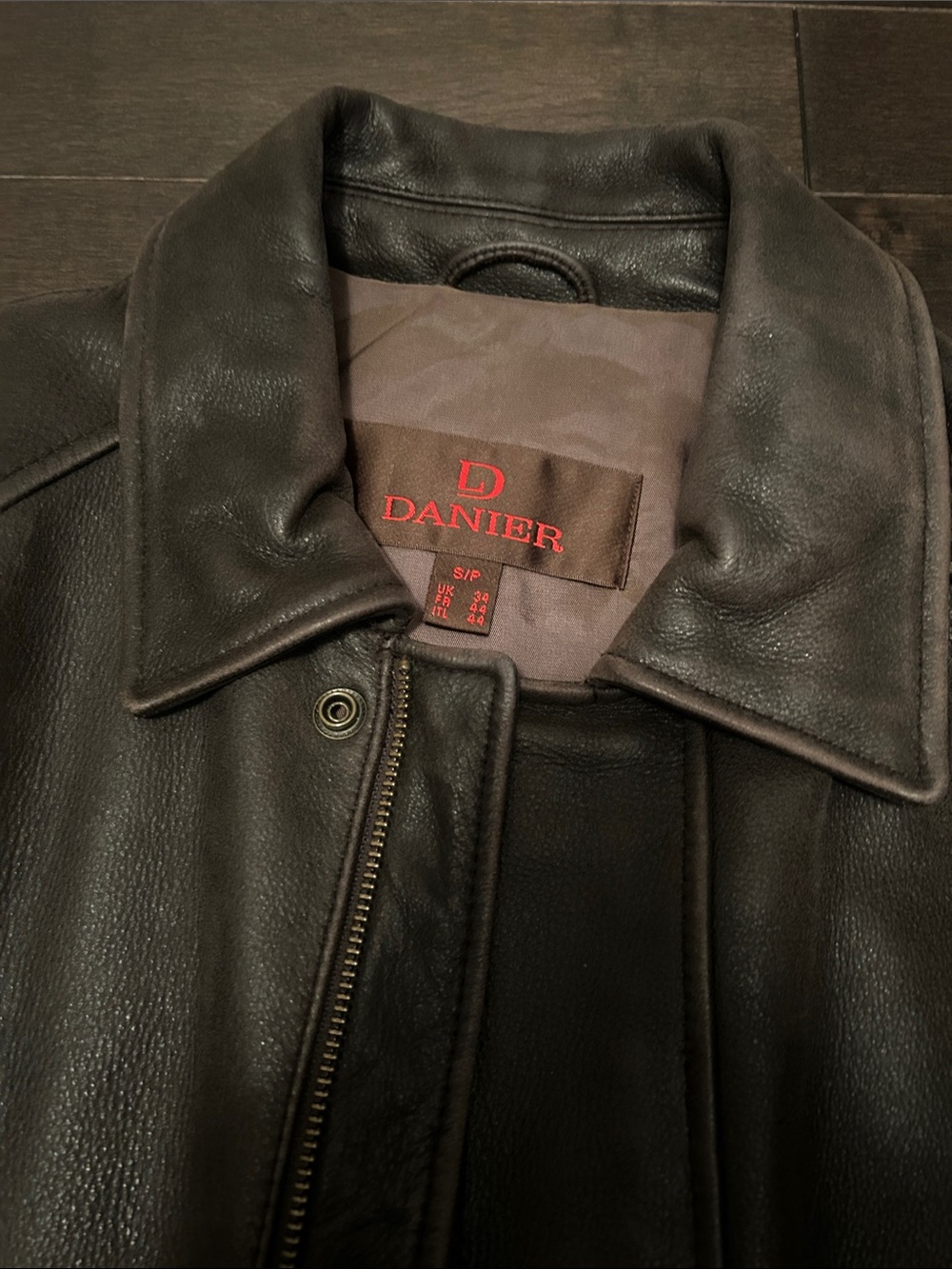 Danier Dark Brown Leather Coat